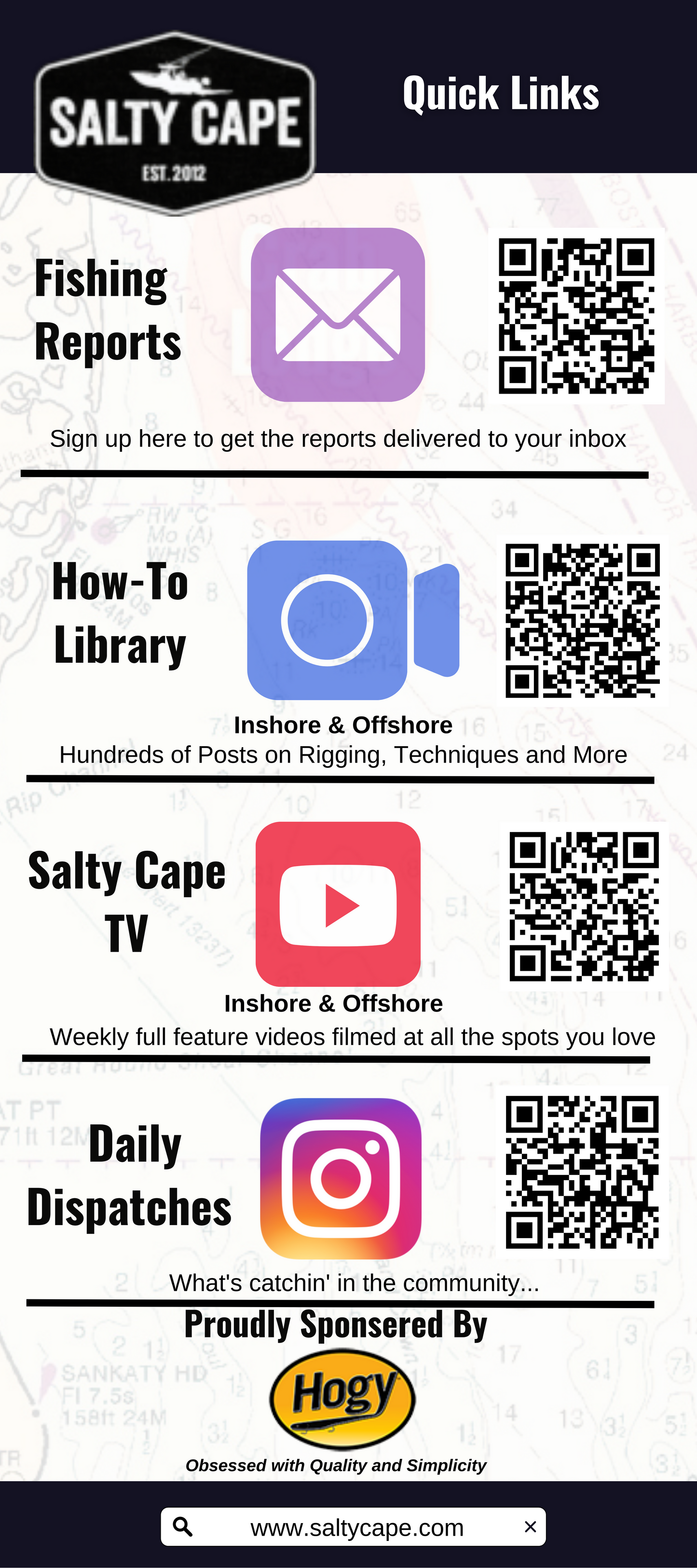 Salty Cape Rack Card (50-pack)