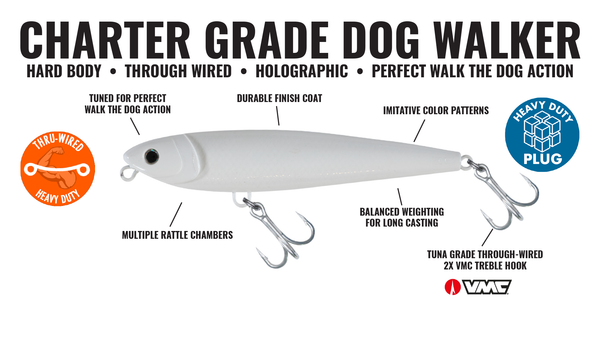 Charter Grade Dog Walker: 1.75oz - 6inch