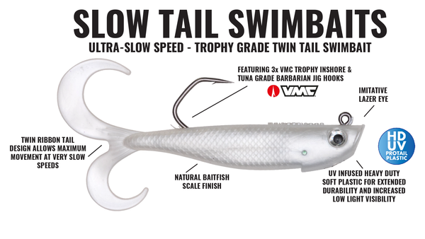 Slowtail Twin Tail Guide Pack: 5.5" 1.25oz (pc)
