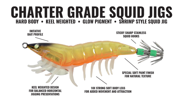 4" (.6oz) Charter Grade Squid Jig