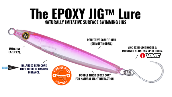 7/8oz (3.5inch) Epoxy Jig (In-Line Hook)