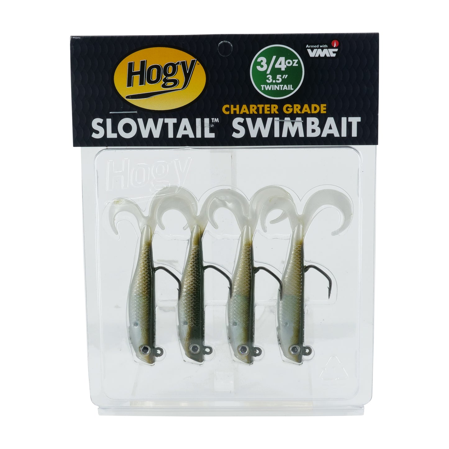 Slowtail Twin Tail Guide Pack: 3.5" 3/4oz (4pc)