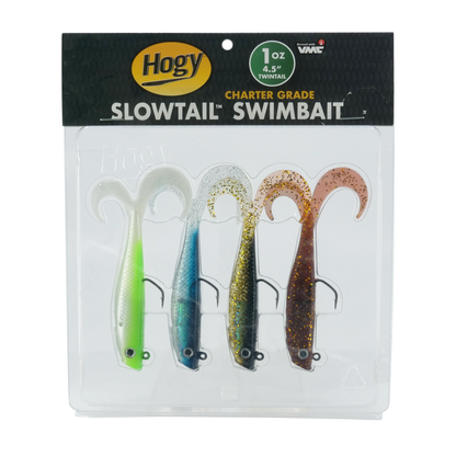 Slowtail Twin Tail Guide Pack: 4.5" 1oz (4pc)