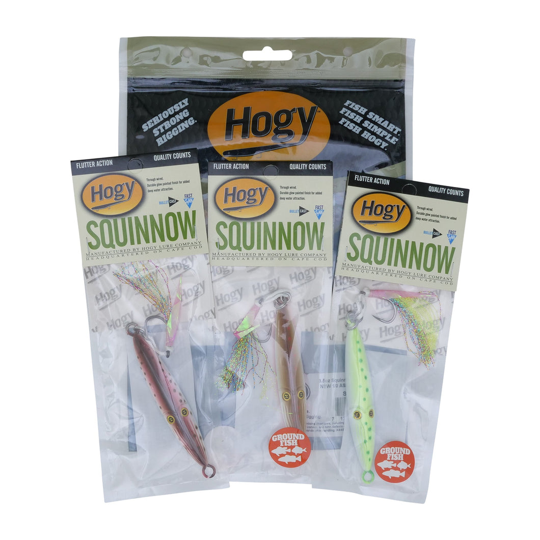 3.5oz (4.5inch) Squinnow Jig Assortment (3pc)