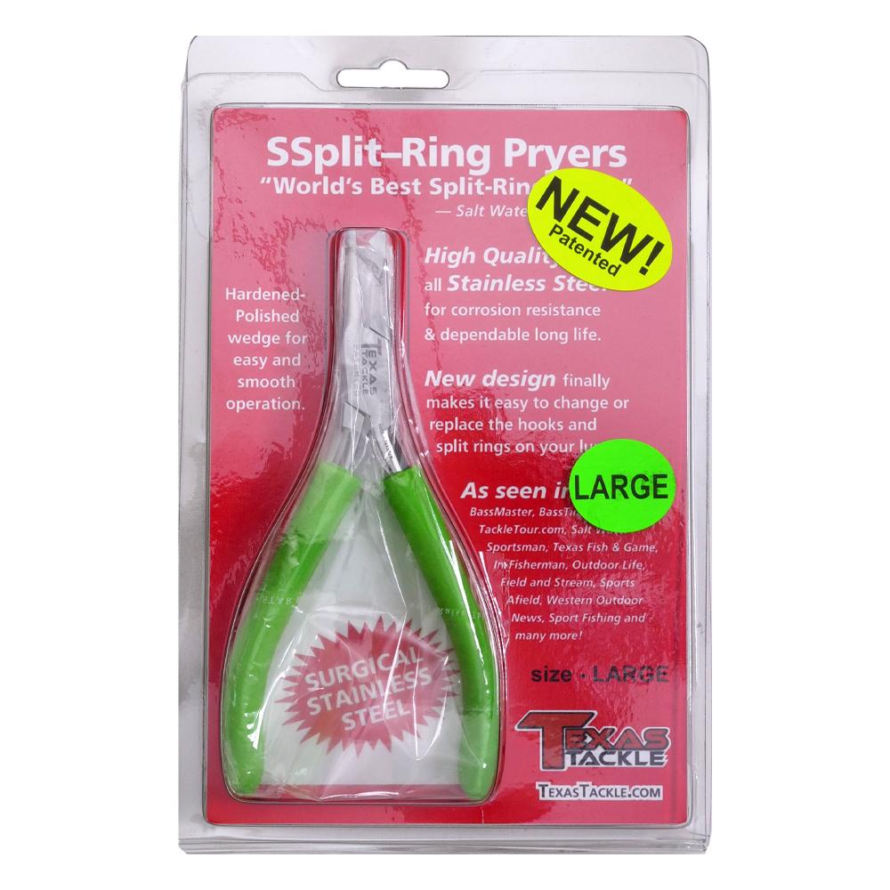 Texas Tackle Split Ring Pliers - Large SR-5L Green Handle